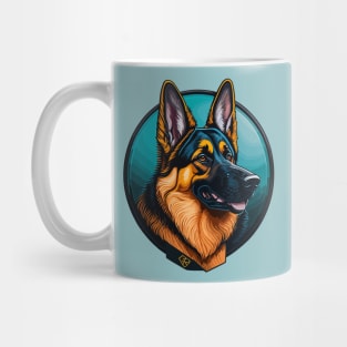 German Shepherd Portrait Mug